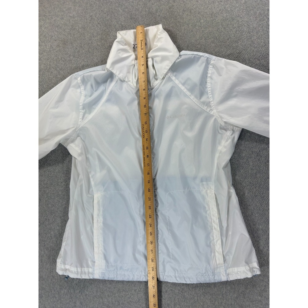 Columbia Performance Water Resistance Hooded Rain Jacket (Women's XL) White - Picture 9 of 12